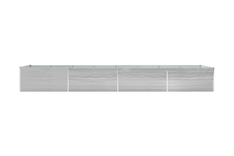 Odlingslåda upphöjd galvaniserat stål 600x80x77 cm grå - Grå - Inredning - Dekoration & inredningsdetaljer - Krukor & ytterkrukor - Utomhuskruka