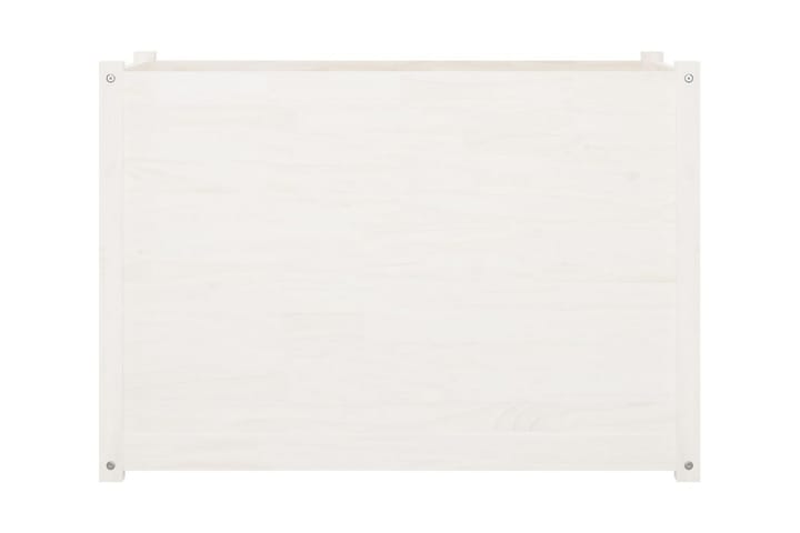 Odlingslåda vit 100x50x70 cm massiv furu - Vit - Inredning - Dekoration & inredningsdetaljer - Krukor & ytterkrukor - Utomhuskruka
