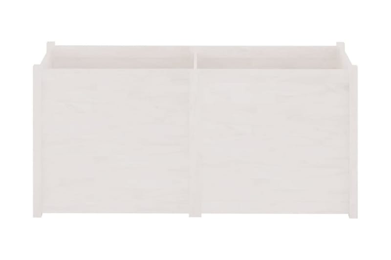 Odlingslåda vit 150x50x70 cm massiv furu - Vit - Inredning - Dekoration & inredningsdetaljer - Krukor & ytterkrukor - Utomhuskruka