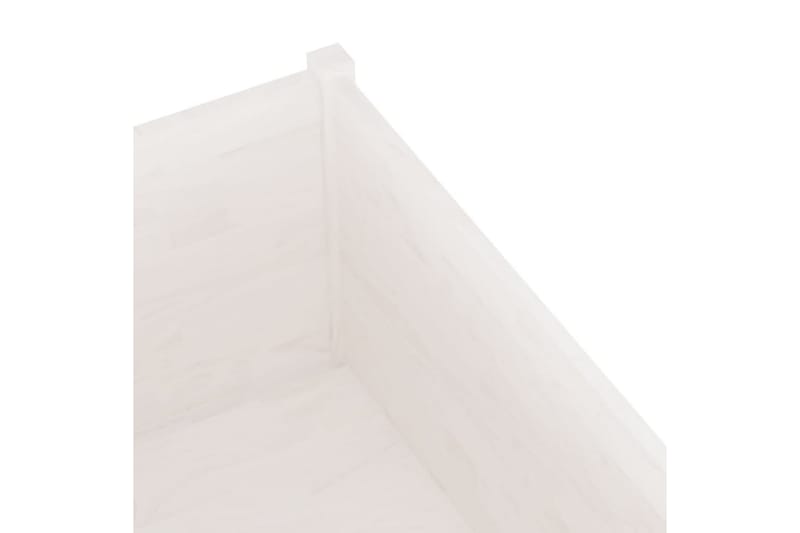 Odlingslåda vit 150x50x70 cm massiv furu - Vit - Inredning - Dekoration & inredningsdetaljer - Krukor & ytterkrukor - Utomhuskruka