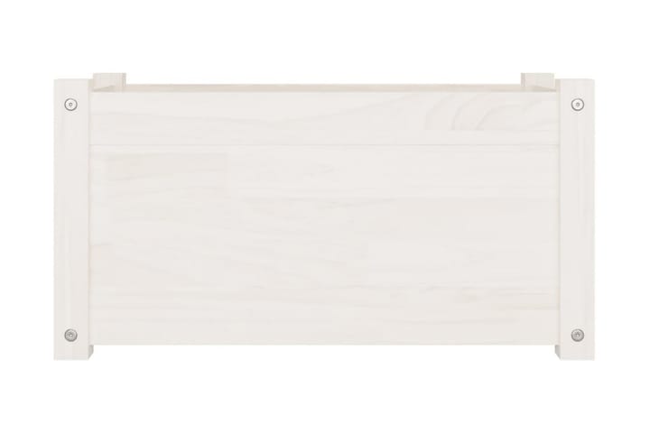 Odlingslådor 2 st vit 60x31x31 cm massiv furu - Vit - Inredning - Dekoration & inredningsdetaljer - Krukor & ytterkrukor - Utomhuskruka