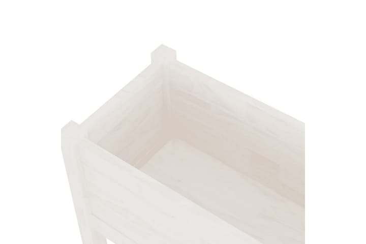 Odlingslådor 2 st vit 70x31x70 cm massiv furu - Vit - Inredning - Dekoration & inredningsdetaljer - Krukor & ytterkrukor - Utomhuskruka