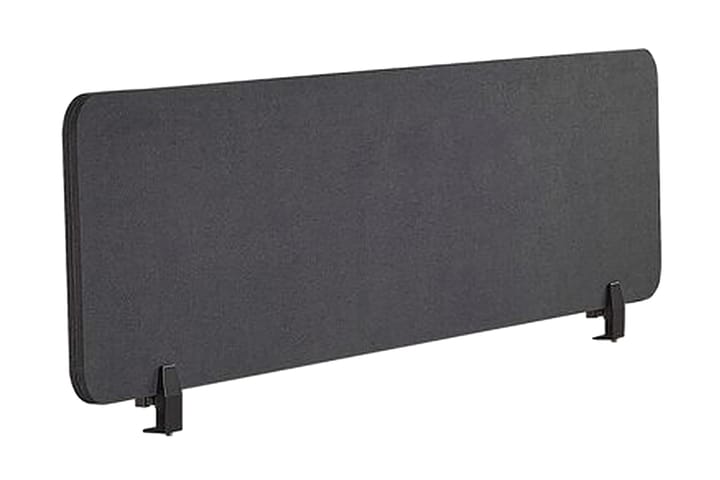 Avskärmning för skrivbord 160x40 cm grå WALLY - Grå - Inredning - Dekoration & inredningsdetaljer - Rumsavdelare - Avskärmning skrivbord