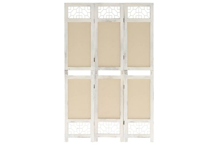 Rumsavdelare 3 paneler gräddvit 105x165 cm tyg - Kräm - Inredning - Dekoration & inredningsdetaljer - Rumsavdelare