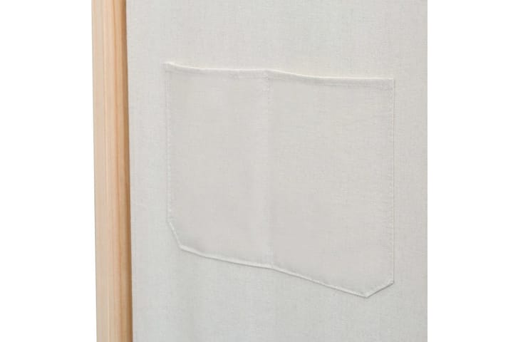 Rumsavdelare 3 paneler gräddvit 120x170x4 cm tyg - Vit - Inredning - Dekoration & inredningsdetaljer - Rumsavdelare