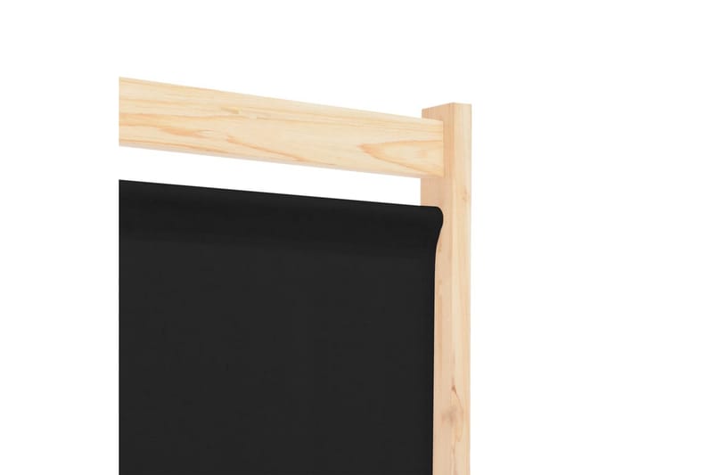 Rumsavdelare 4 paneler 160x170x4 cm svart tyg - Svart - Inredning - Dekoration & inredningsdetaljer - Rumsavdelare
