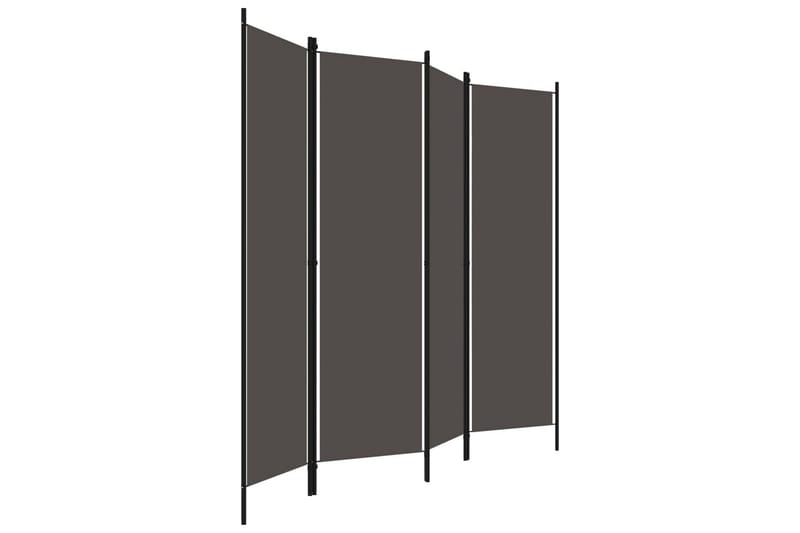 Rumsavdelare 4 paneler antracit 200x180 cm - Grå - Inredning - Dekoration & inredningsdetaljer - Rumsavdelare