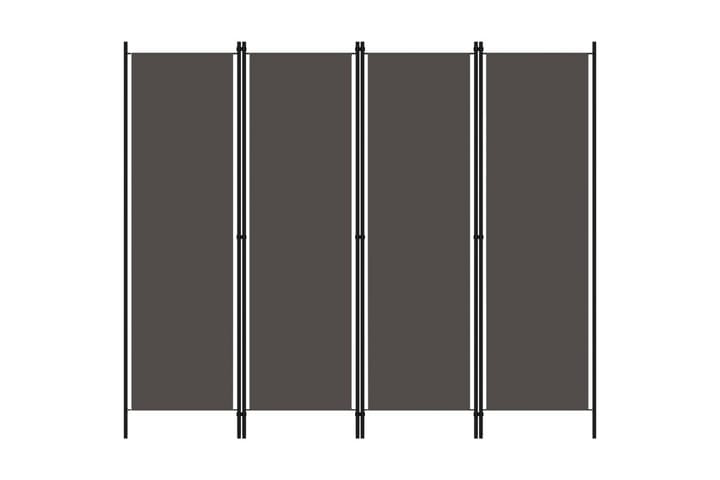 Rumsavdelare 4 paneler antracit 200x180 cm - Grå - Inredning - Dekoration & inredningsdetaljer - Rumsavdelare