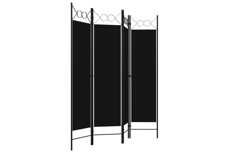 Rumsavdelare 4 paneler svart 160x180 cm - Svart - Inredning - Dekoration & inredningsdetaljer - Rumsavdelare