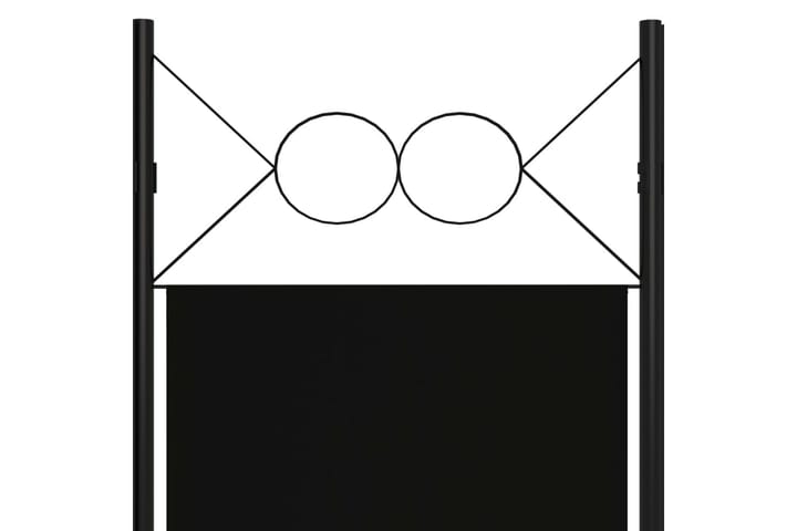 Rumsavdelare 6 paneler svart 240x180 cm - Svart - Inredning - Dekoration & inredningsdetaljer - Rumsavdelare