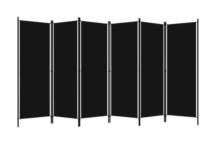 Rumsavdelare 6 paneler svart 300x180 cm - Svart - Inredning - Dekoration & inredningsdetaljer - Rumsavdelare