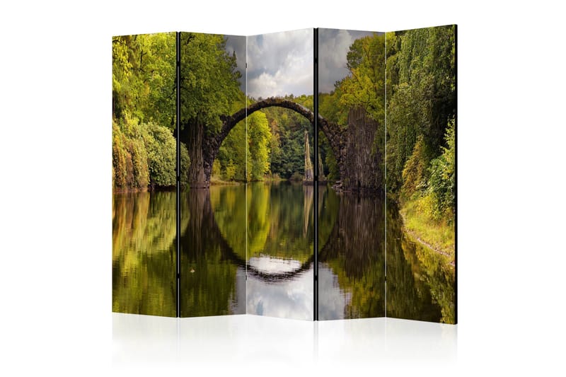 Rumsavdelare - Devil's Bridge in Kromlau,Germany 225x172 - Artgeist sp. z o. o. - Inredning - Dekoration & inredningsdetaljer - Rumsavdelare