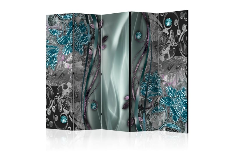 Rumsavdelare Floral Curtain (Turquoise) 225x172 cm - Inredning - Tapet - Fototapet