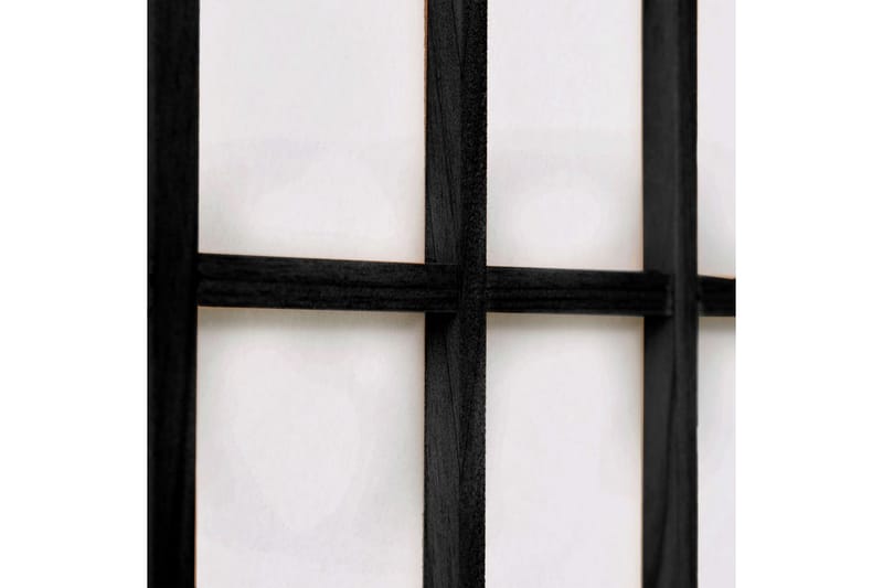 Rumsavdelare med 5 paneler japansk stil 200x170 cm svart - Svart - Inredning - Dekoration & inredningsdetaljer - Rumsavdelare