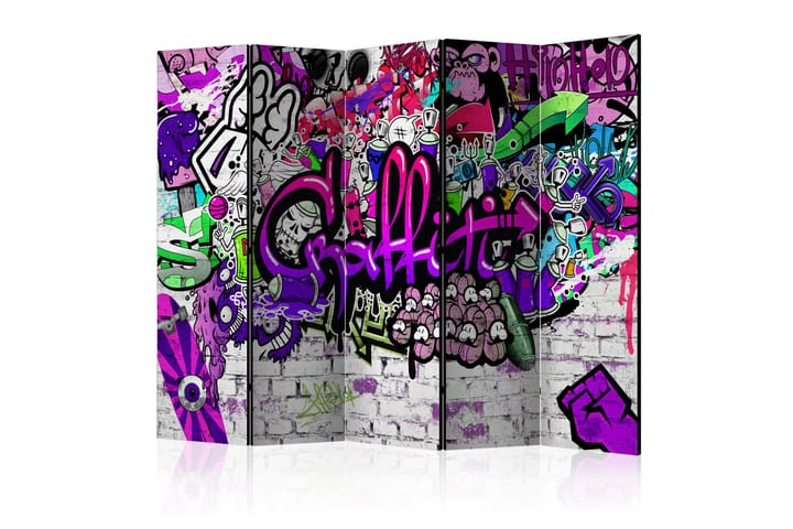 Rumsavdelare Purple Graffiti 225x172 - Artgeist sp. z o. o. - Inredning - Dekoration & inredningsdetaljer - Rumsavdelare