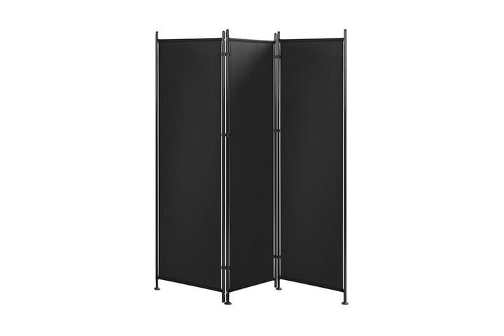 Skärmvägg 3 paneler 160 x 170 cm svart NARNI - Svart - Inredning - Dekoration & inredningsdetaljer - Rumsavdelare