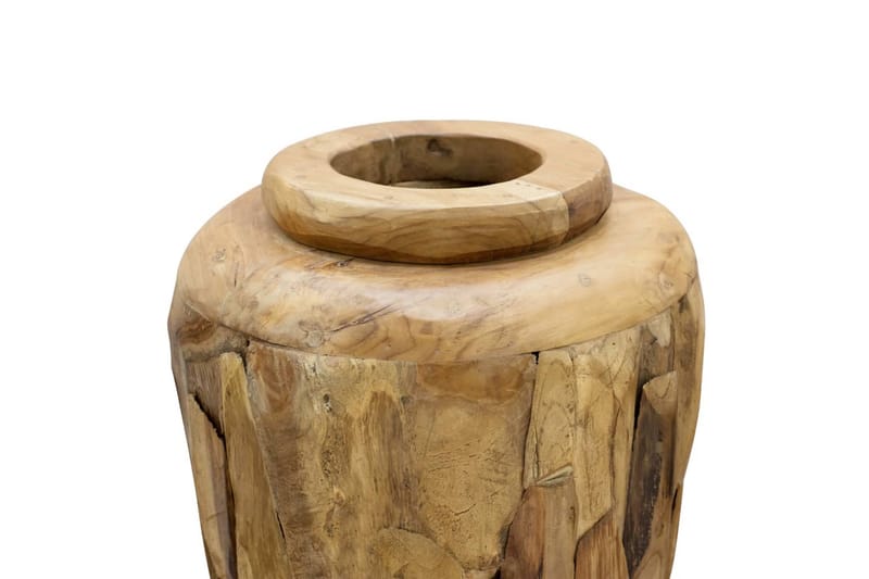 Dekorativ vas 40x100 cm massiv teak - Brun - Inredning - Dekoration & inredningsdetaljer - Vas