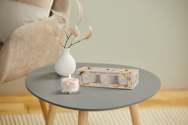 Doftljus Filled Votive Vanilla Crème Brulee 3-pack - Yankee Candle - Inredning - Dekoration & inredningsdetaljer
