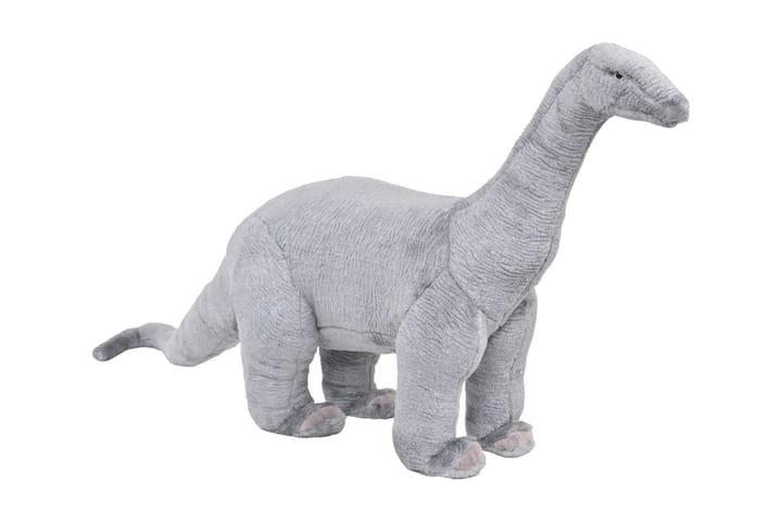 Stående plyschleksak brachiosaurus grå XXL - Grå - Inredning - Barnrum inredning - Dekoration barnrum