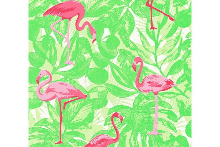 Flamingo Tapet Boys & Girls Ovävd Rosa - AS Creation - Inredning - Barnrum inredning - Väggdekor barnrum - Tapet barnrum
