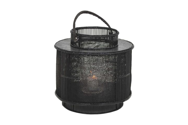 Lanterna Mejsina Läderhandtag - Svart|Trä|Glas|Metall - Inredning - Ljus & dofter - Ljusstakar & ljuslyktor