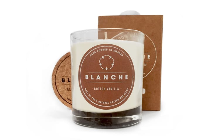 Doftljus Large Cotton Vanilla Vit - Blanche - Inredning - Ljus & dofter - Rumsdoft & luftfräschare - Doftljus