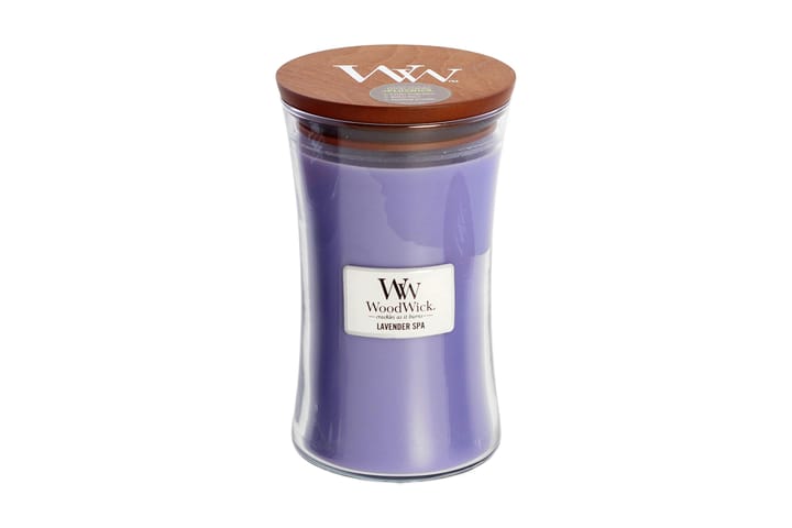 Doftljus Large Lavender Spa Lila - WoodWick - Inredning - Ljus & dofter - Rumsdoft & luftfräschare - Doftljus