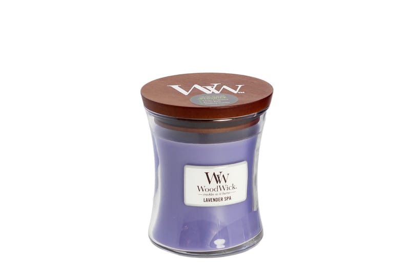 Doftljus Medium Lavender Spa Lila - WoodWick - Inredning - Ljus & dofter - Rumsdoft & luftfräschare - Doftljus