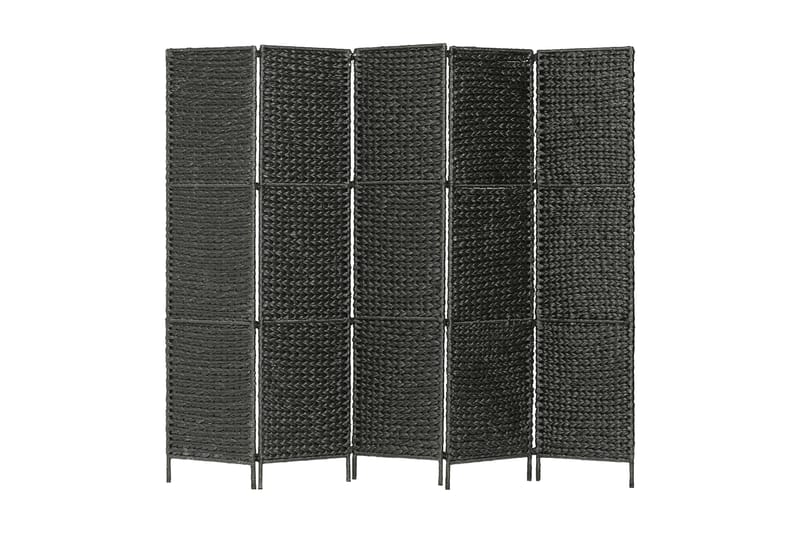 Rumsavdelare 5 paneler vattenhyacint 193x160 cm svart - Svart - Inredning - Småmöbler - Rumsavdelare