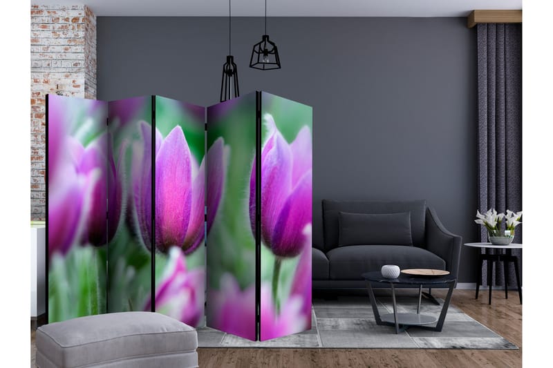 Rumsavdelare Purple Spring Tulips II - 225x172 cm - Inredning - Småmöbler - Rumsavdelare