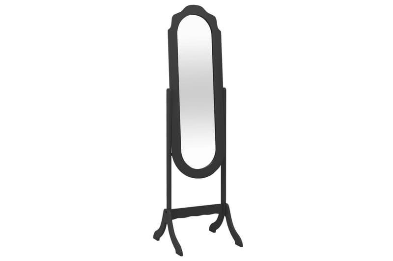 Fristående spegel svart 46x48x164 cm