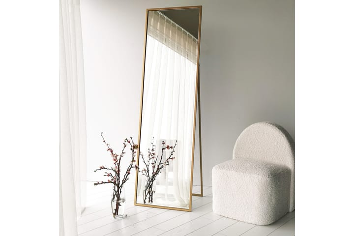 Spegel Coolock 50x170 cm - Guld/Härdat Glas - Möbler - Fåtölj & stolar - Kontorsstol & skrivbordsstol