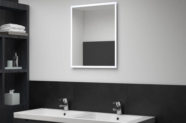 Badrumsspegel LED 50x60 cm - Silver - Inredning - Spegel - Sminkspegel