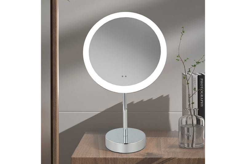 Penny Sminkspegel på fot med LED-belysning x39 cm Vit - Lyfco - Inredning - Spegel - Sminkspegel