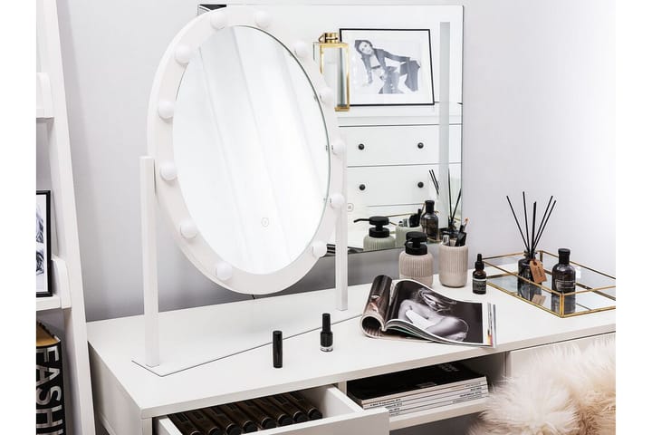 Spegel Sisbarro LED 50x60 cm - Vit - Inredning - Spegel - Sminkspegel
