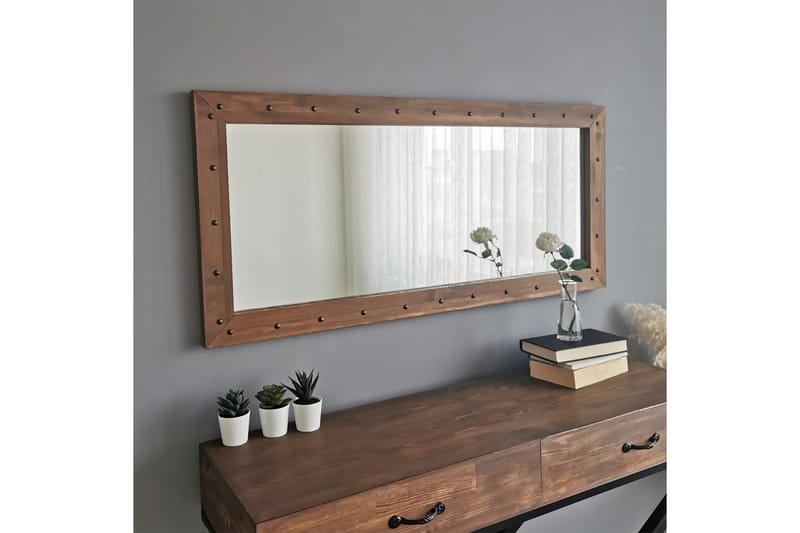 Dekorationsspegel Lint 110 cm - Valnöt - Inredning - Spegel - Väggspegel