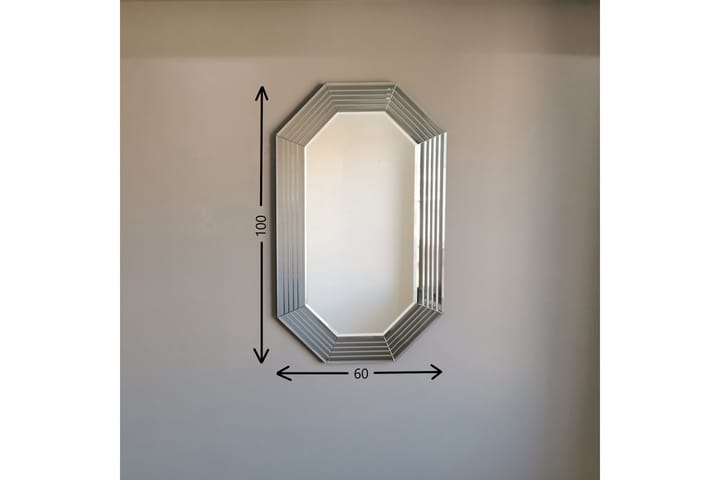 Dekorationsspegel Tasheem 60 cm - Silver - Inredning - Spegel - Väggspegel