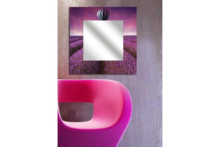 Dekorspegel Krasnaja 50x50 cm Nature - Plexiglas/Flerfärgad - Inredning - Spegel - Hallspegel