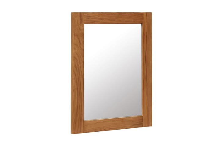 Spegel 40x50 cm massiv ek - Brun - Inredning - Spegel - Väggspegel