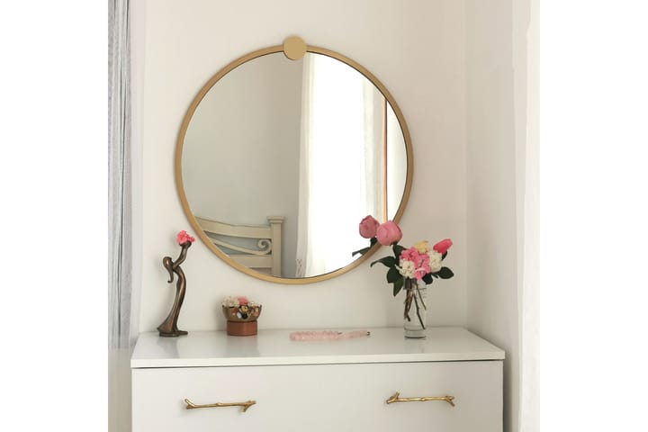 Spegel 60x60 cm - Guld - Inredning - Spegel - Hallspegel