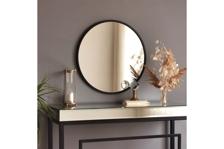 Spegel 60x60 cm - Metall/Svart - Inredning - Spegel - Väggspegel