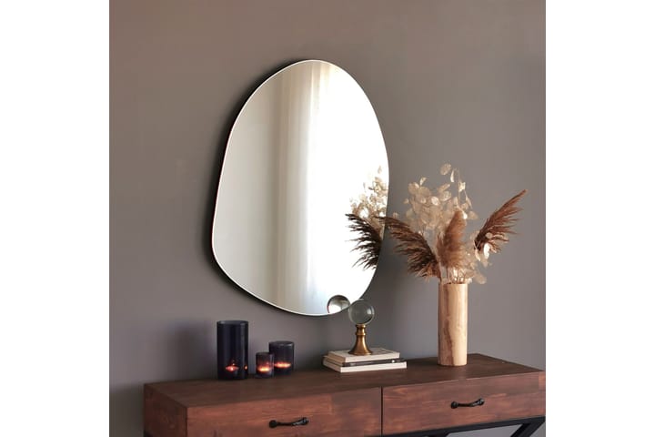 Spegel 75x55 cm - Svart - Inredning - Spegel - Väggspegel