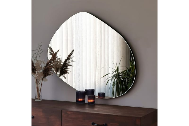 Spegel 75x55 cm - Svart - Inredning - Spegel - Väggspegel