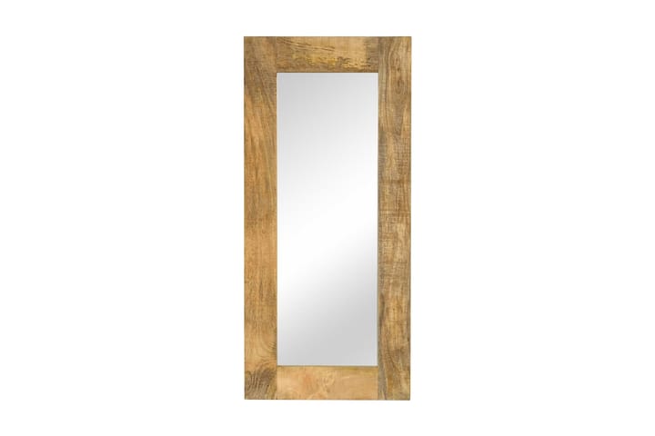 Spegel i massivt mangoträ 50x110 cm - Brun - Inredning - Spegel - Väggspegel