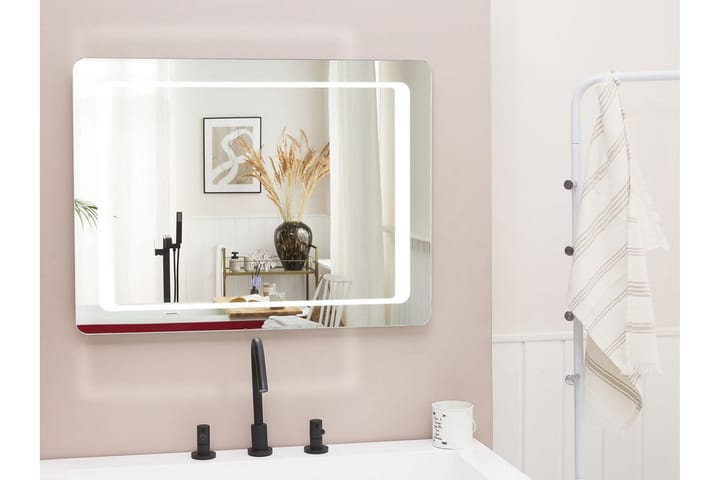 Spegel Louvemont med LED-Belysning - Silver - Inredning - Spegel - Hallspegel