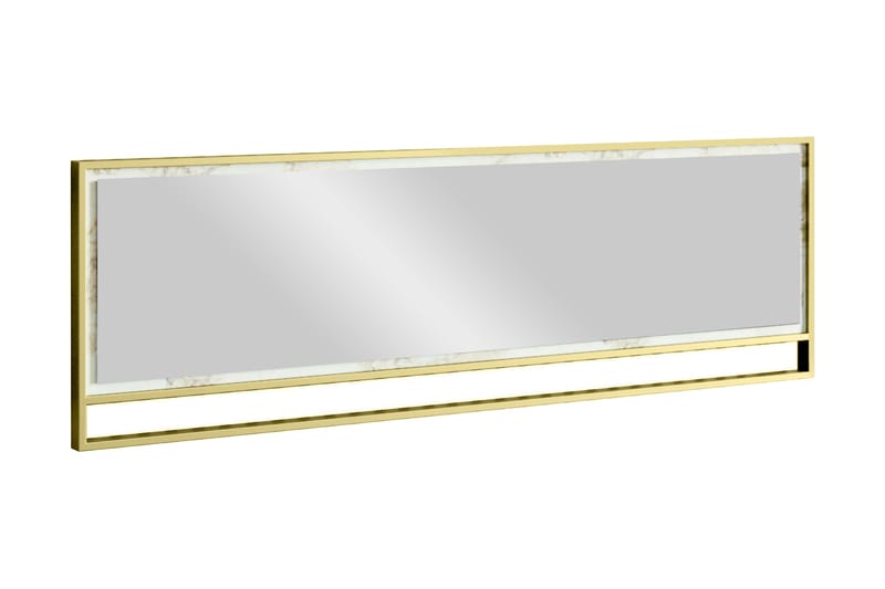 Spegel Mangles 122 cm - Guld|Vit - Inredning - Spegel - Väggspegel