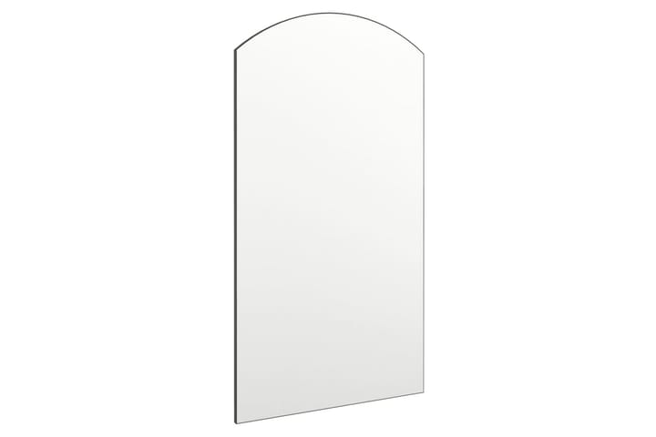 Spegel med LED-lampor 90x45 cm glas valvformad (335864+32608 - Silver - Inredning - Spegel - Väggspegel