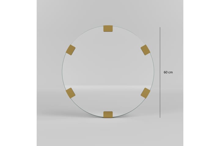 Spegel Porp 60 cm Rund - Guld - Inredning - Spegel - Väggspegel