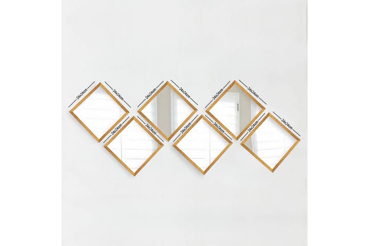 Spegel Velservrook - Guld/Silver - Inredning - Spegel - Väggspegel