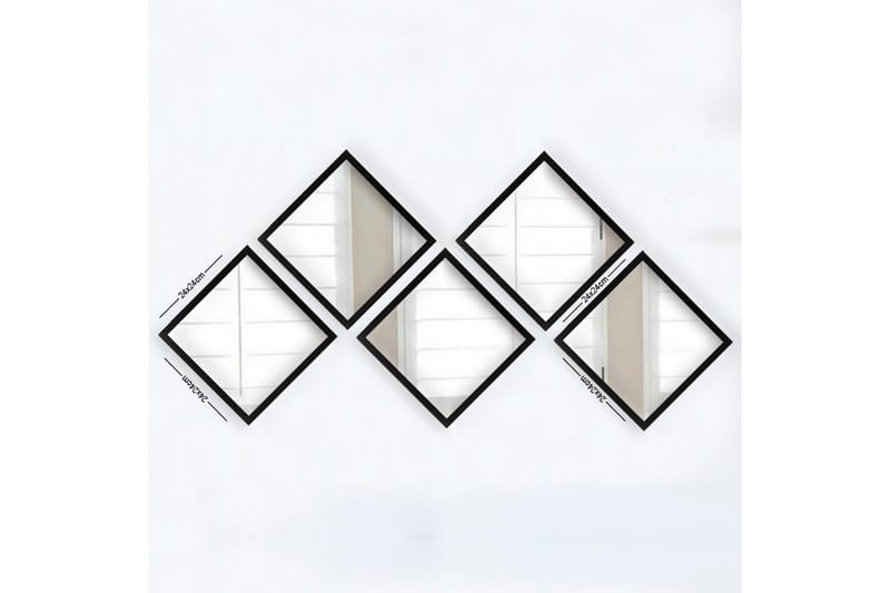 Spegel Velservrook - Silver/Svart - Inredning - Spegel - Väggspegel